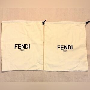 FENDI Roma Storage Drawstring Dust Bag 13" x 11.0” Authentic 2